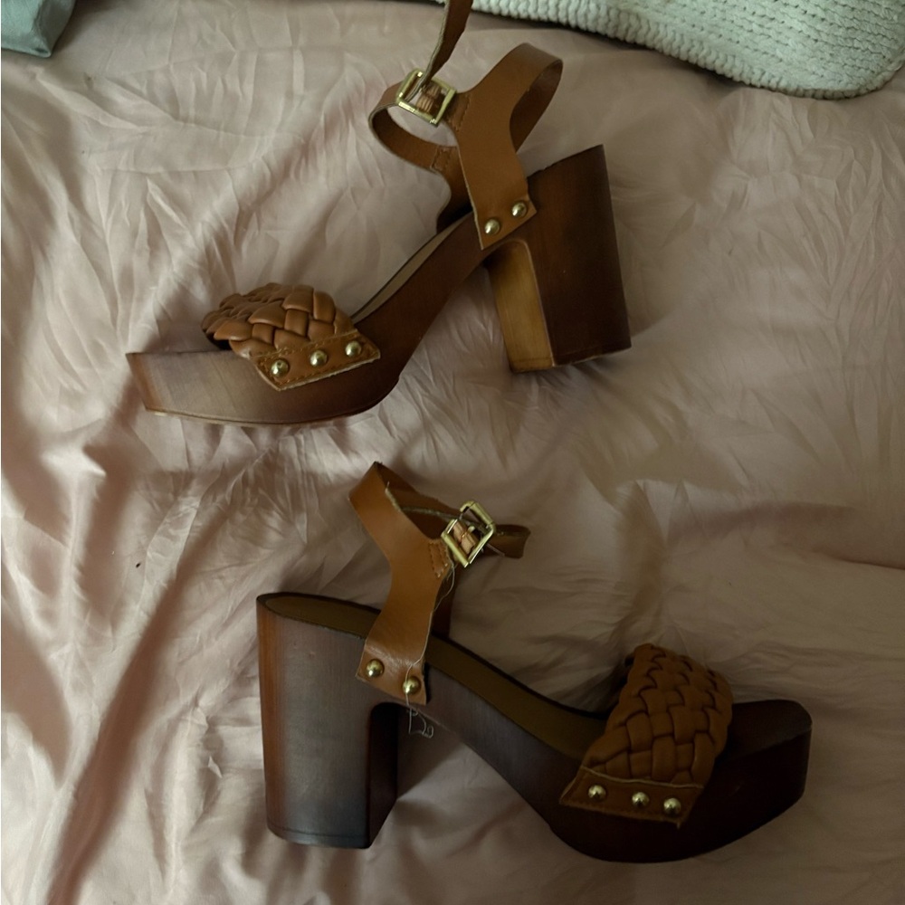 Brown Platform Heels